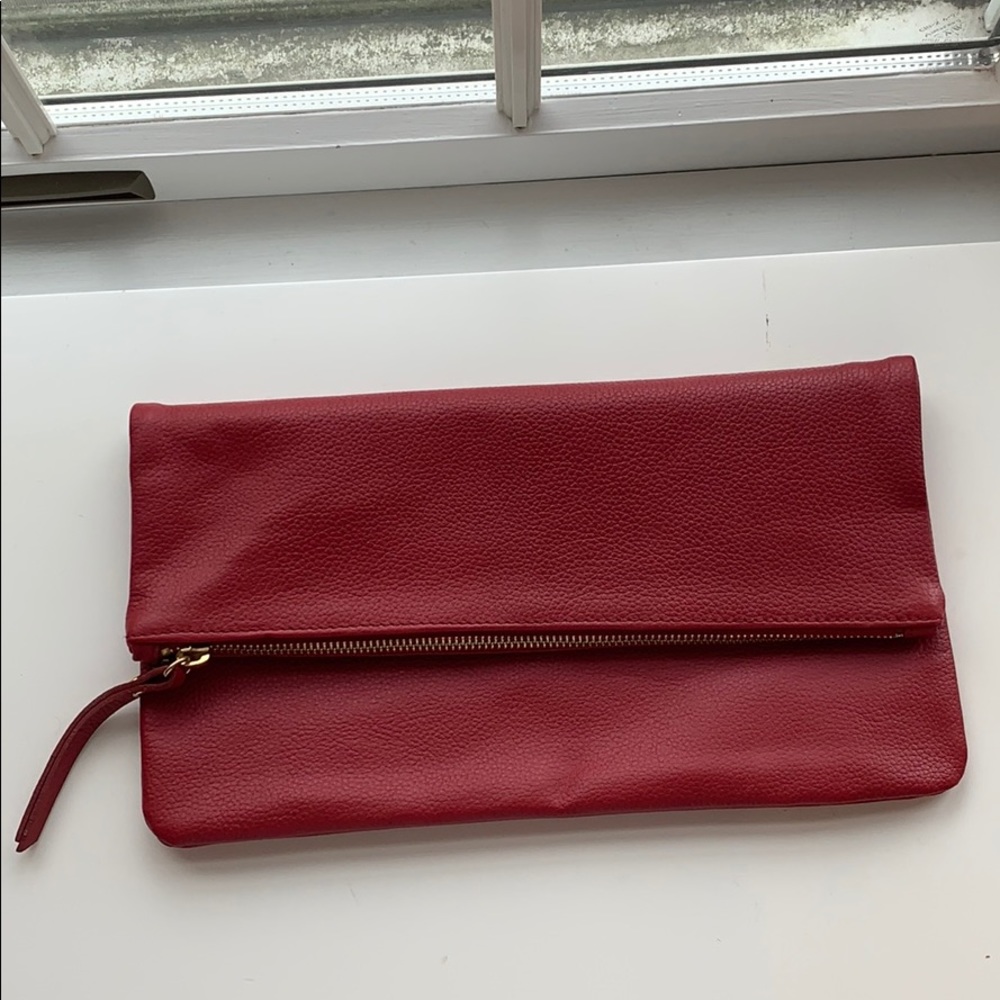 BANANA REPUBLIC RED CLUTCH